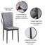 Lelanie Modern Upholstered Faux Leather Armless Dining Chairs-1229199865