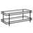 Robillard 45" Glass And Steel Coffee Table With Shelf-570925928
