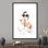 Élégante œuvre d'art Audrey Hepburn - impression sur toile tendance pour décoration murale tendance