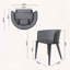 Ensemble de 2 chaises d'extérieur en fer avec structure résistante à la rouille