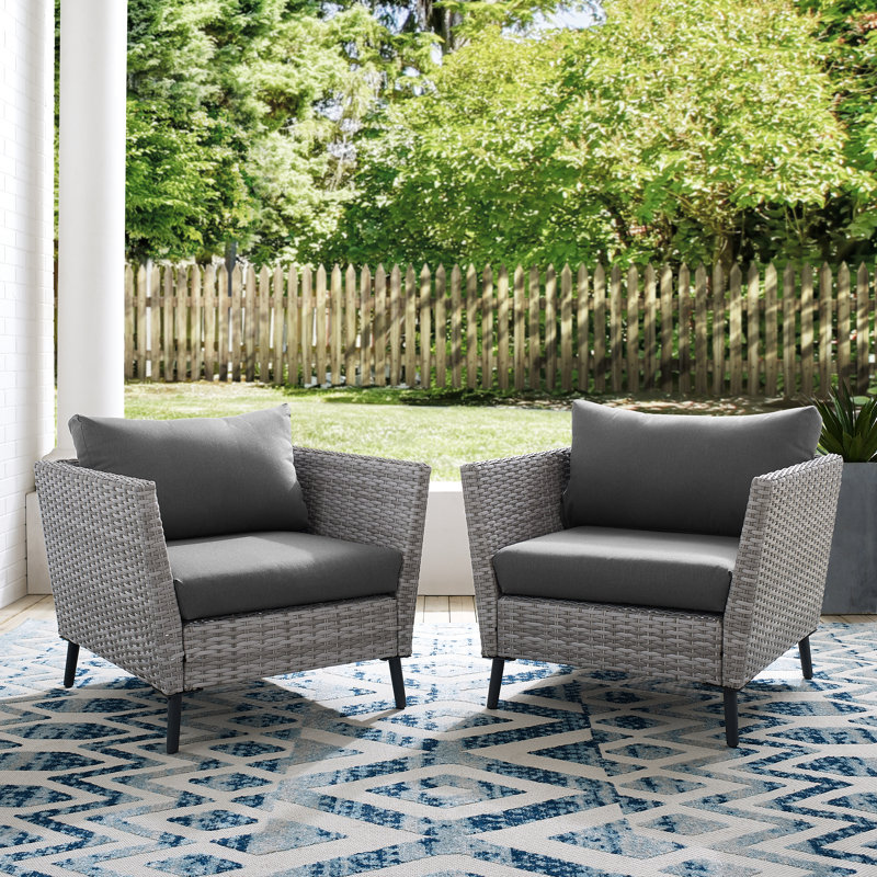 Chaise de patio avec coussins Mosier