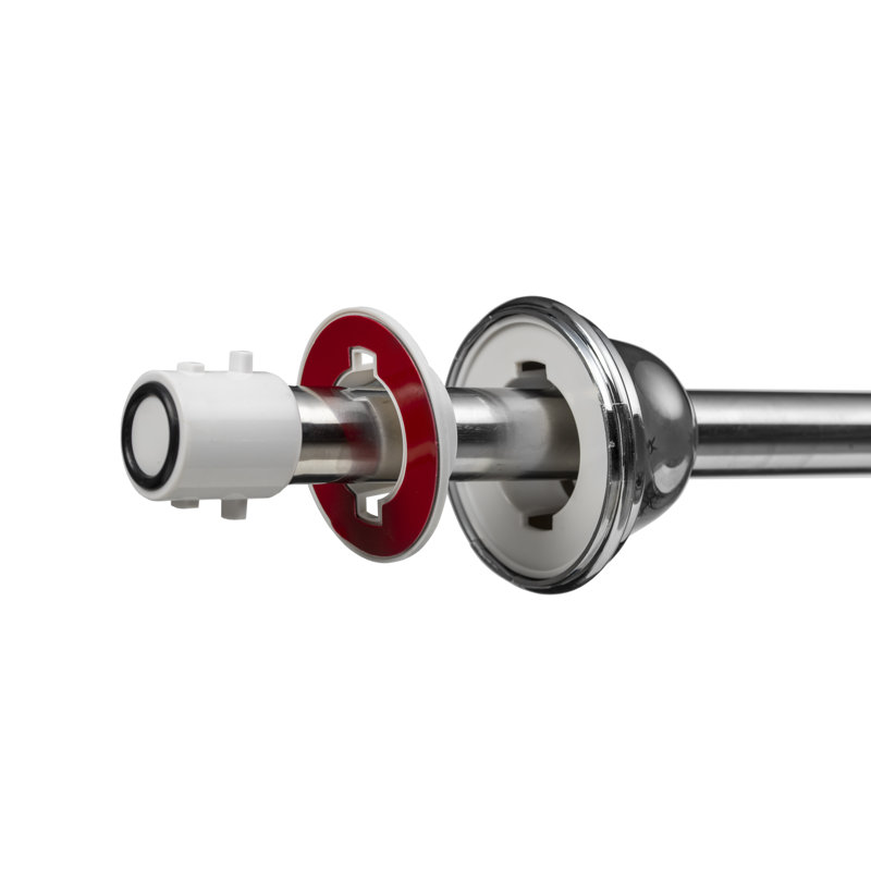Stick N Lock Stainless Steel Adjustable 40" Tension Shower Curtain Rod