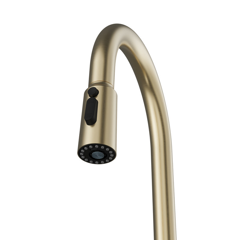 Robinet de cuisine rétractable avec douchette Karran, Bronze champagne