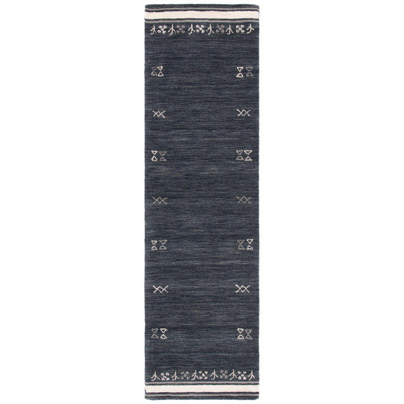 Himalaya Hand Loomed Wool Southwestern Area Rug, Runner 2'3" x 10'