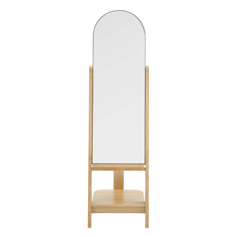 Modway Ascend Standing Mirror, Oak