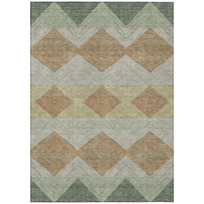 Machine Washable Indoor/Outdoor Chantille ACN2545 Geometric Rug