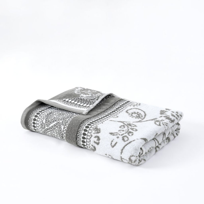 Modern Threads Ophelia 6-Piece Reversible Yarn Dyed Jacquard & Solid Towel Set – 100% Cotton, Quick Dry & Absorbent Bath, Hand & Washcloths