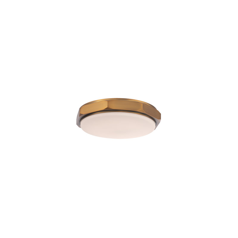 Grommet Dimmable LED Flush Mount With Color Temperature Switch From 2700K/3000K/3500K, Polished Nickel, 3000K