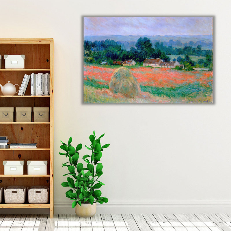 Botte de foin à Giverny, 1886 - reproduction d'art sur toile, H 24 po x l 36 po