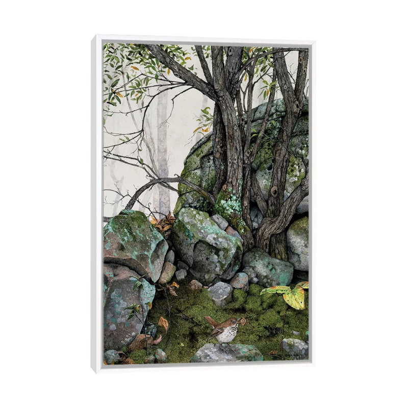 Reproduction d’art, "cries" par Maggie vandewalle, H 26 po x l 18 po x 1,5 po, Toile blanche encadrée, Pas de tapis