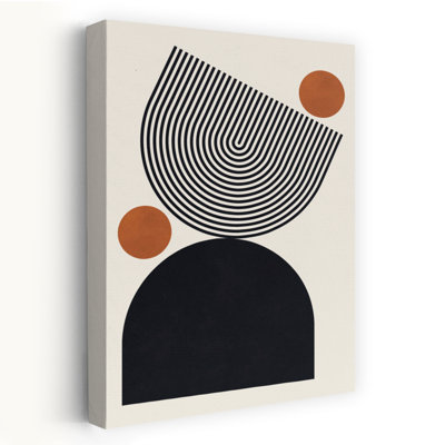 Modern Geometric Balance Abstract Contemporary Wall Art Print