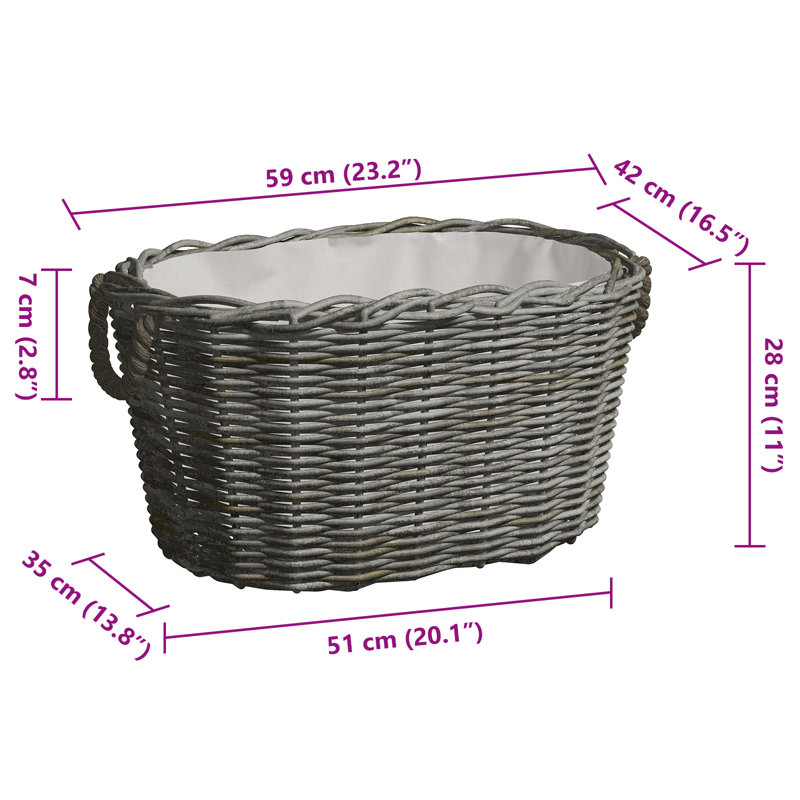Rebrilliant Wicker Decorative Basket