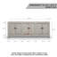 87'' W Solid Wood Sideboard