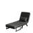 Sleep chair bed with 5-position adjustable backrest and pillow, comfy convertible sleeper chair for office, black