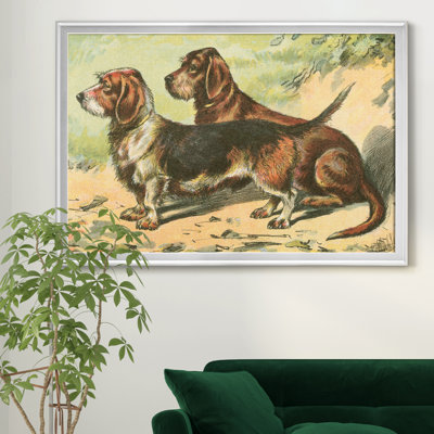 Mans Best Friend IX - Matted and Framed Under Acrylic Glass, Large Living Room Wall Art