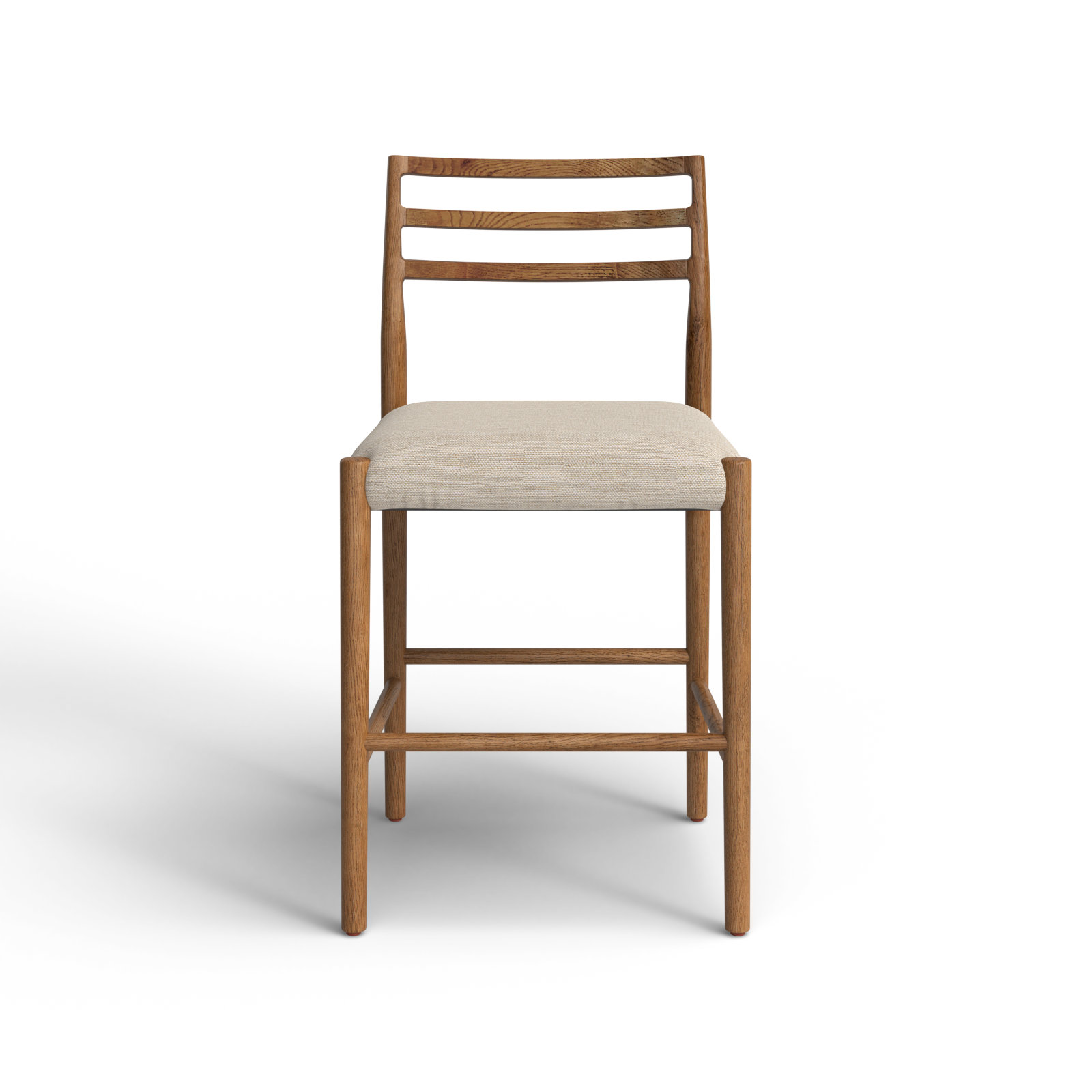 Lindyn Stool, Smoked Oak, Counter Stool (26.25" Seat Height), Essence Natural