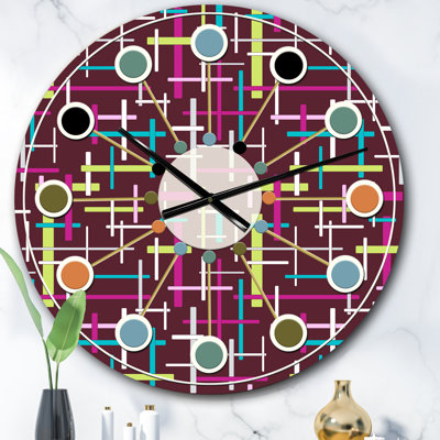 Horloge murale rétro Mid-Century