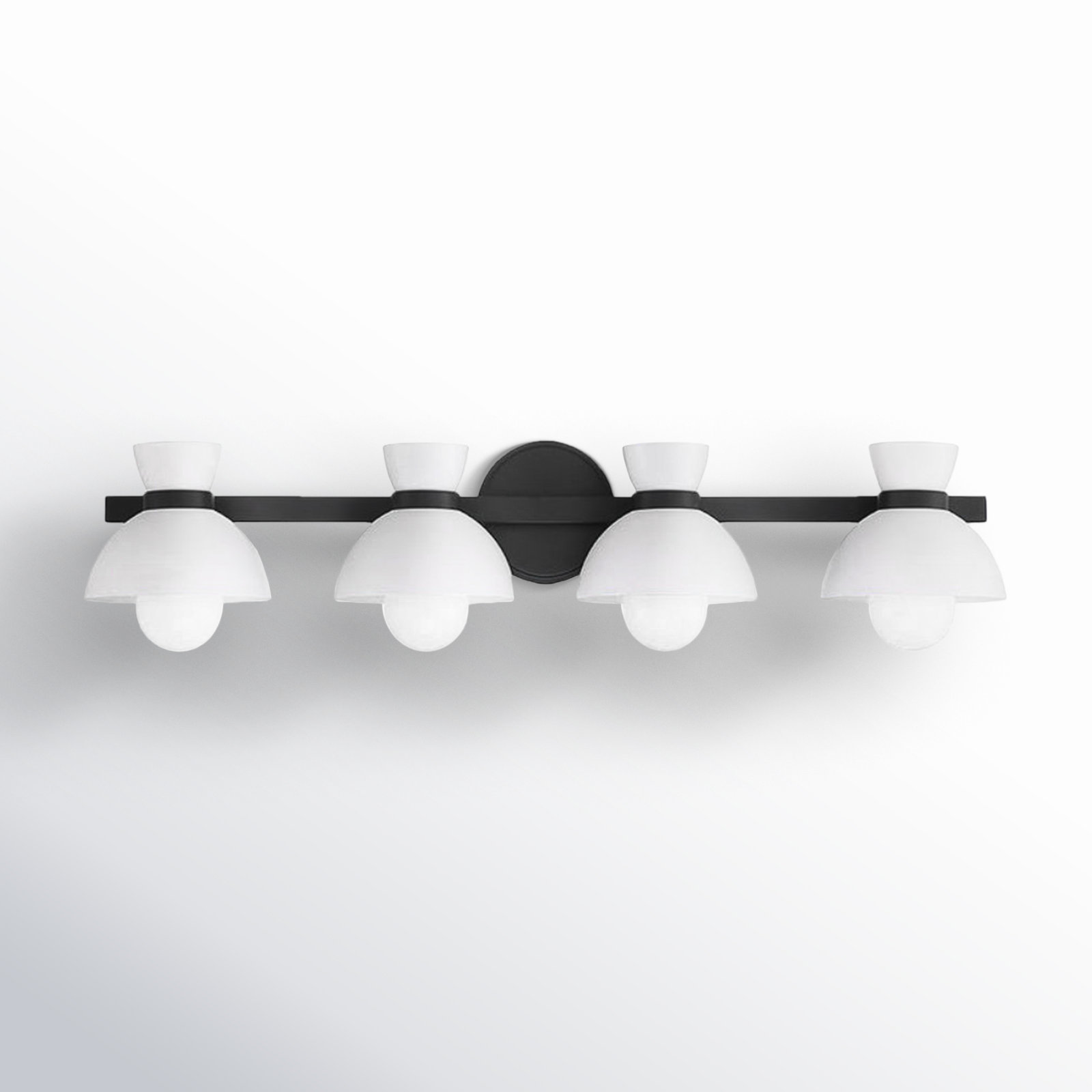 Zurie 4-Light Vanity Light, Matte Black