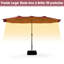 Ayram 457.2cm X 274.3cm Rectangular Market Parasol-330641732