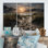 «Beach Photo Footprints In I» sur toile, reproduction de 3 pièces