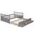 Clayhatchee 3 Drawers Bed with Trundle by Harriet Bee-1851090499-1756763555