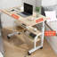 Bureau d'ordinateur à hauteur ajustable et robuste avec roulettes et bureau à mouvement facile