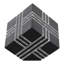 Cube à rayures striées Modern