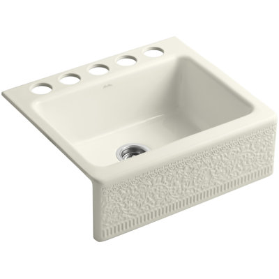 Évier de cuisine encastré Alcott L 25 po x l 22 po x 8,625 po avec 5 trous de robinet Alcott ™