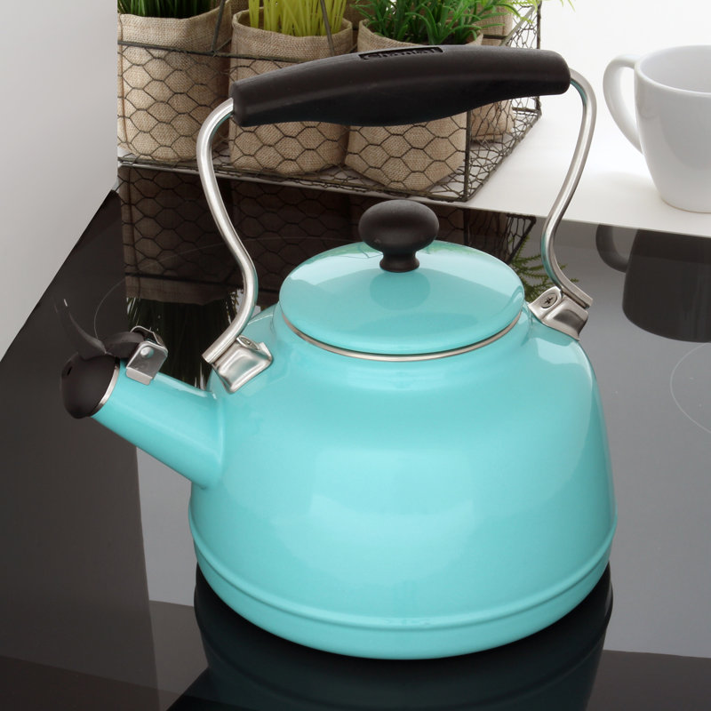 Chantal Vintage 1.7 qt. Whistling Stovetop Kettle, Yellow