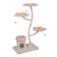 Arbre à chat, structure d'escalade multicouche avec lit pour chat, balle suspendue pour chat, jeu de chat d'intérieur et jouets de repos