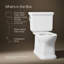 Toilette allongée deux pièces à cordon caché avec piégés à jupe Claude by Studio McGee, 1,28 gallon par pouce carré
