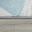 Tapis turquoise / gris / crème à motif abstrait en polypropylène tissé à la machine Everline-888720397
