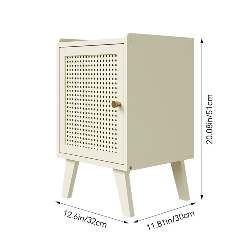 32 cm W Bedside Table