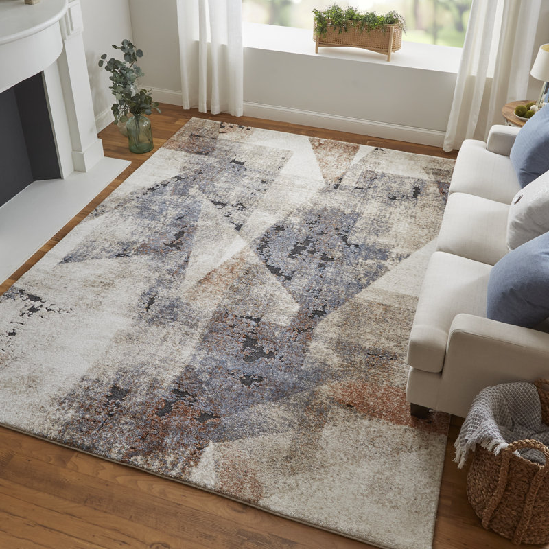 Rivah Performance Abstract Indoor Rug, Rectangle 8' x 10'