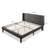 Martinez Upholstered Wingback Bed-10042703