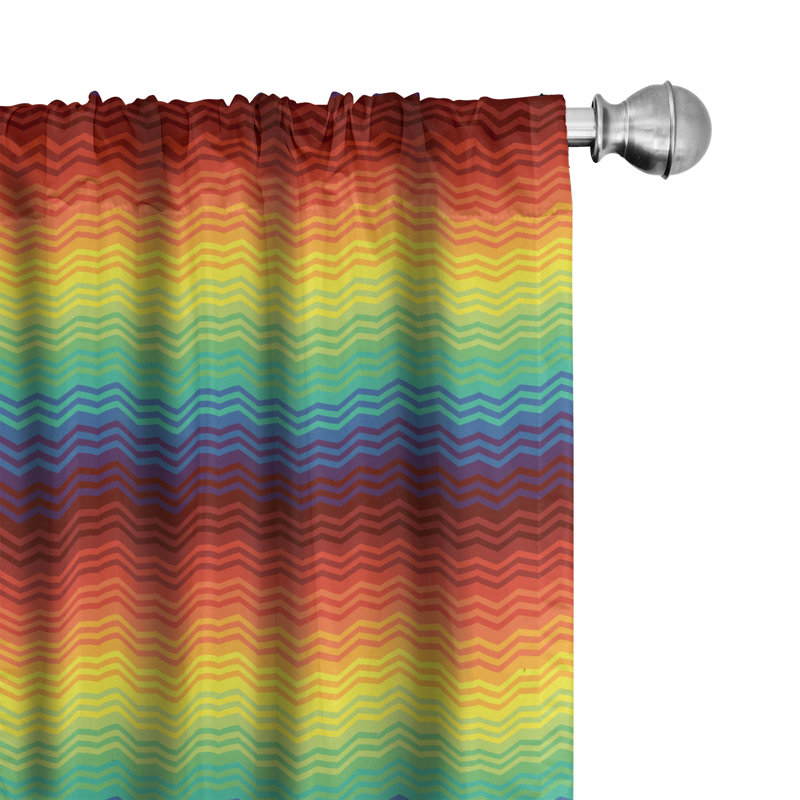 Fiesta Semi-Sheer Rod Pocket Sliding Panel, 28" x 95"