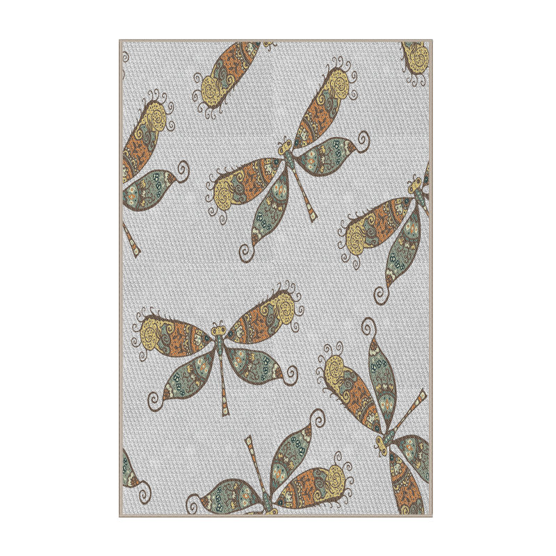 Tapis 100% à motif lavable à la machine 2639, Rectangle 2 pi x 3 pi