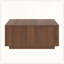 Table basse carrée 33,25 po à 4 tiroirs-129506263