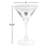 6-Ounce Stemmed Martini Glass With Olive Inside