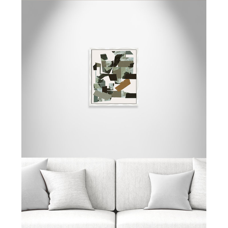 Imprimé Green Endeavour II par Cartissi, L 16 po x H 19 po, Impression encadrée, Grain de bois blanc