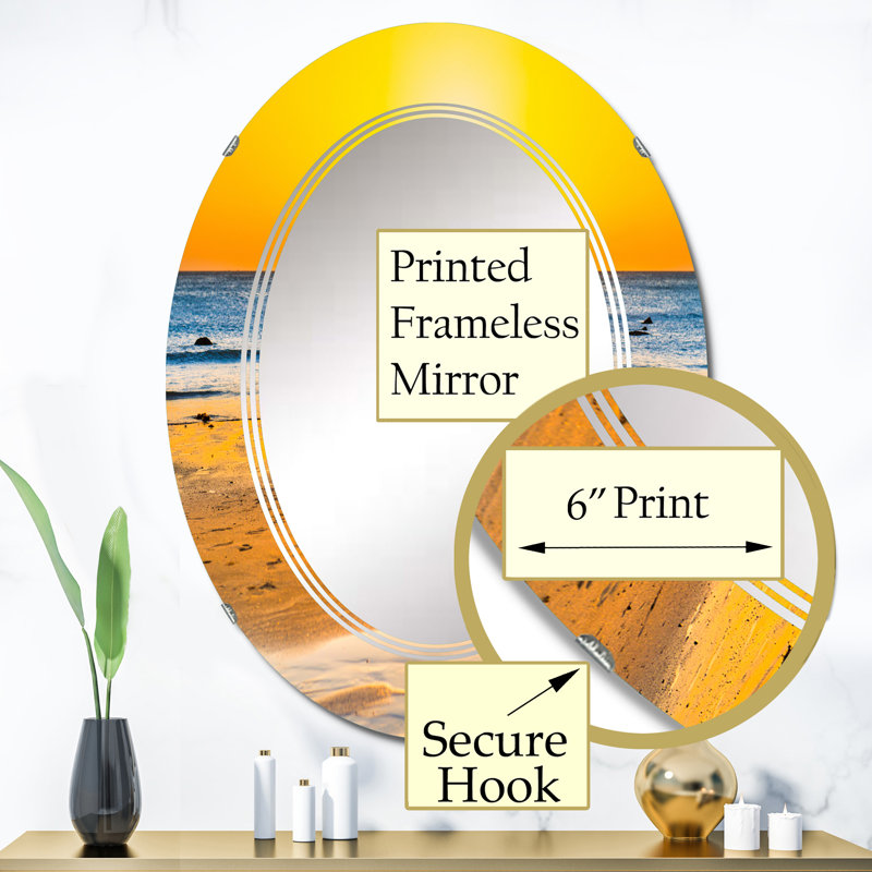 Miroir de salle de bain sans cadre, 36 po x 24 po