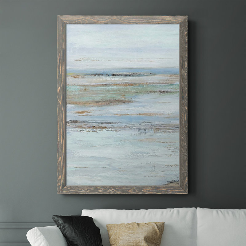 Krystin Mute Misty Marsh I, peinture sur toile encadrée, gris, H 43,5 po x l 31,5 po x P 1 po