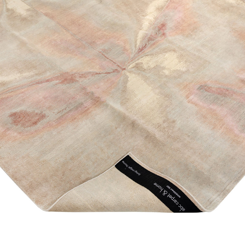 Contemporary Silk Wool Blend Rug
