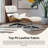 Leather Swivel Accent Chair With Ottoman-1160804672
