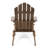 Dark Brown Wood Backyard Chair - Foldable And Comfortable Outdoor Brown, Crafted From