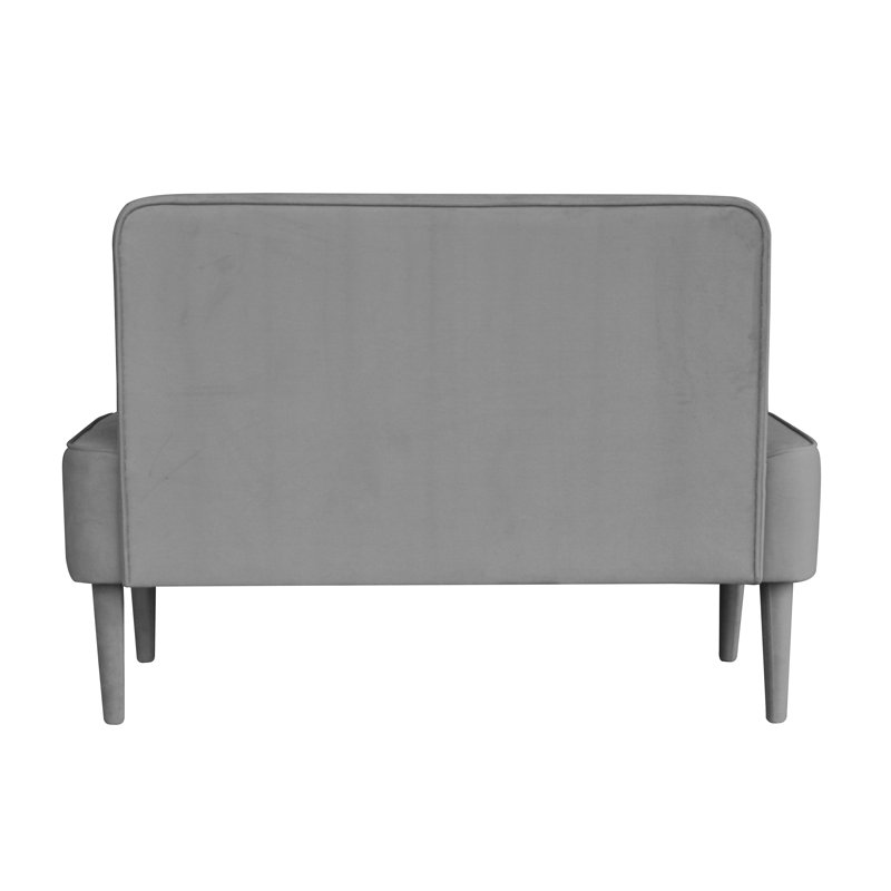 Pastel Upholstered Bench, Grey