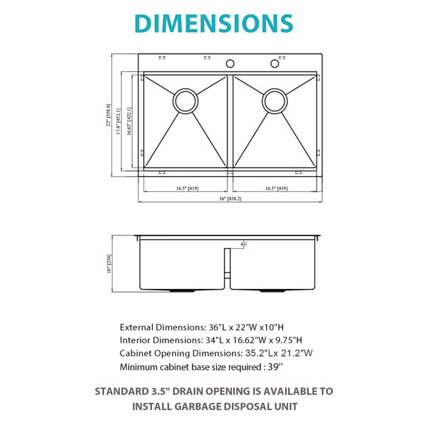 Dimensions du produit