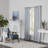 Sushil 100% Cotton Light-Filtering Printed Shell Curtain Panel With Grommet Top-1825415465-1825415467