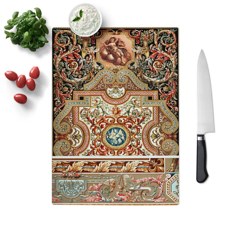 Tempered Glass a 17th Century Chopping Board, 28.5 cm W x 39 cm L