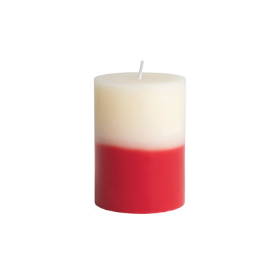 Bougie pilier bicolore non parfumée